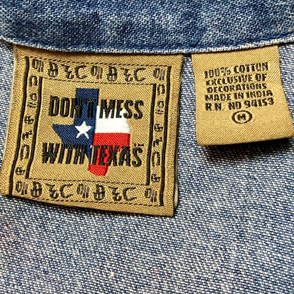 Vintage Prairie Themed Jean Jacket ft Horses‎ - Picture 6 of 7